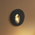 Brilagi - LED udendørs indbygningsarmatur STAIRDOT LED/2W/230V sort IP65 rund