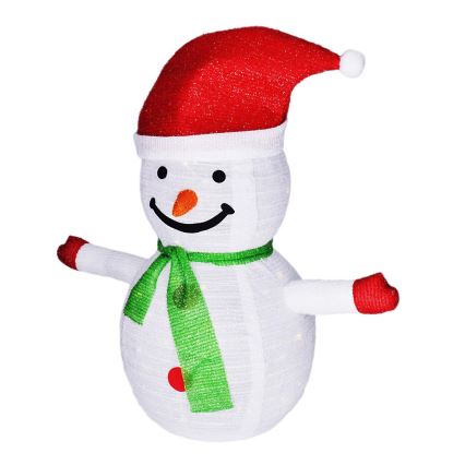 Brilagi - LED udendørs juledekoration 40xLED/3xAA IP44 snemand