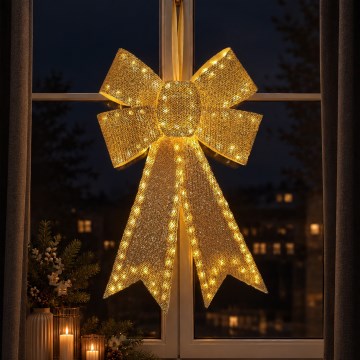 BRILAGI - LED udendørs juledekoration LED/3,3W/230V IP44 gylden sløjfe