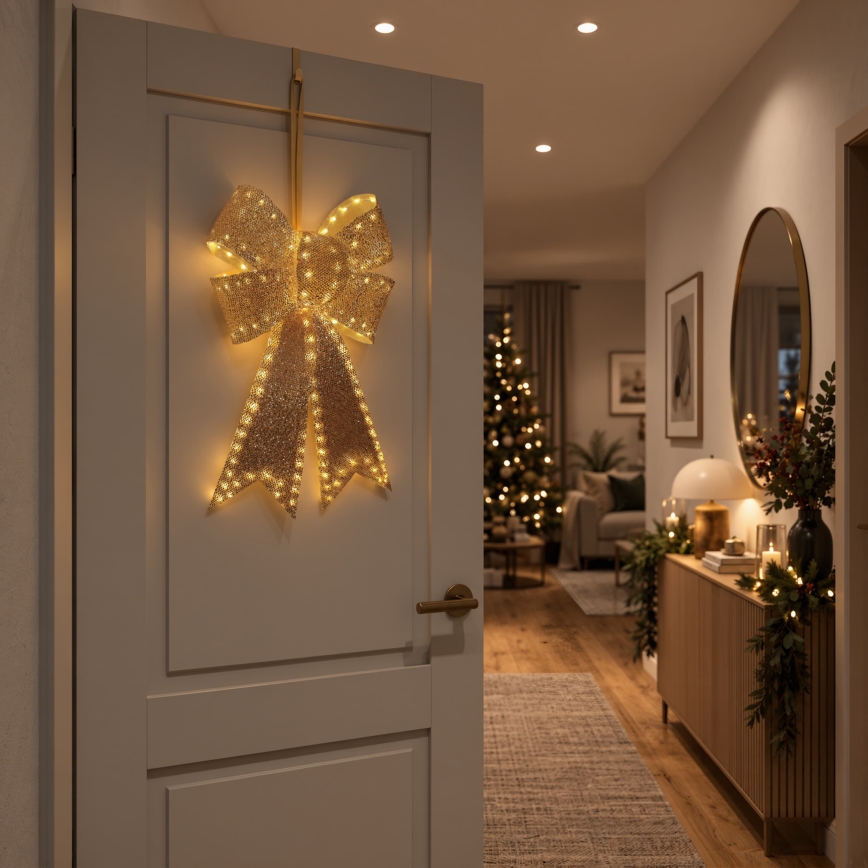 BRILAGI - LED udendørs juledekoration LED/3,3W/230V IP44 gylden sløjfe