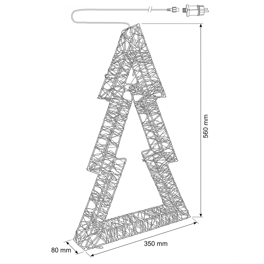 BRILAGI - LED Udendørs juledekoration LED/3,3W/230V IP44 juletræ