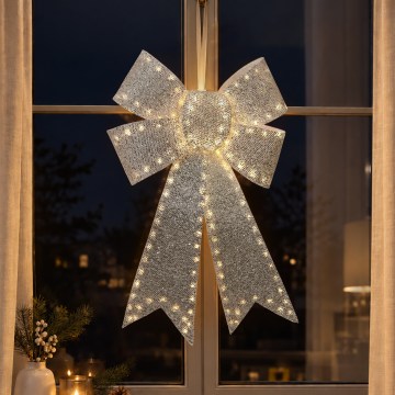 BRILAGI - LED Udendørs juledekoration LED/3,3W/230V IP44 sølvsløjfe