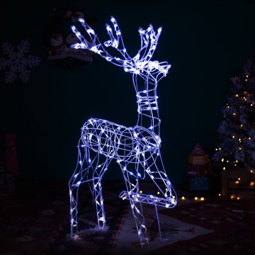 BRILAGI - LED Udendørs juledekoration LED/3,6W/230V 120 cm IP44 rensdyr kold hvid