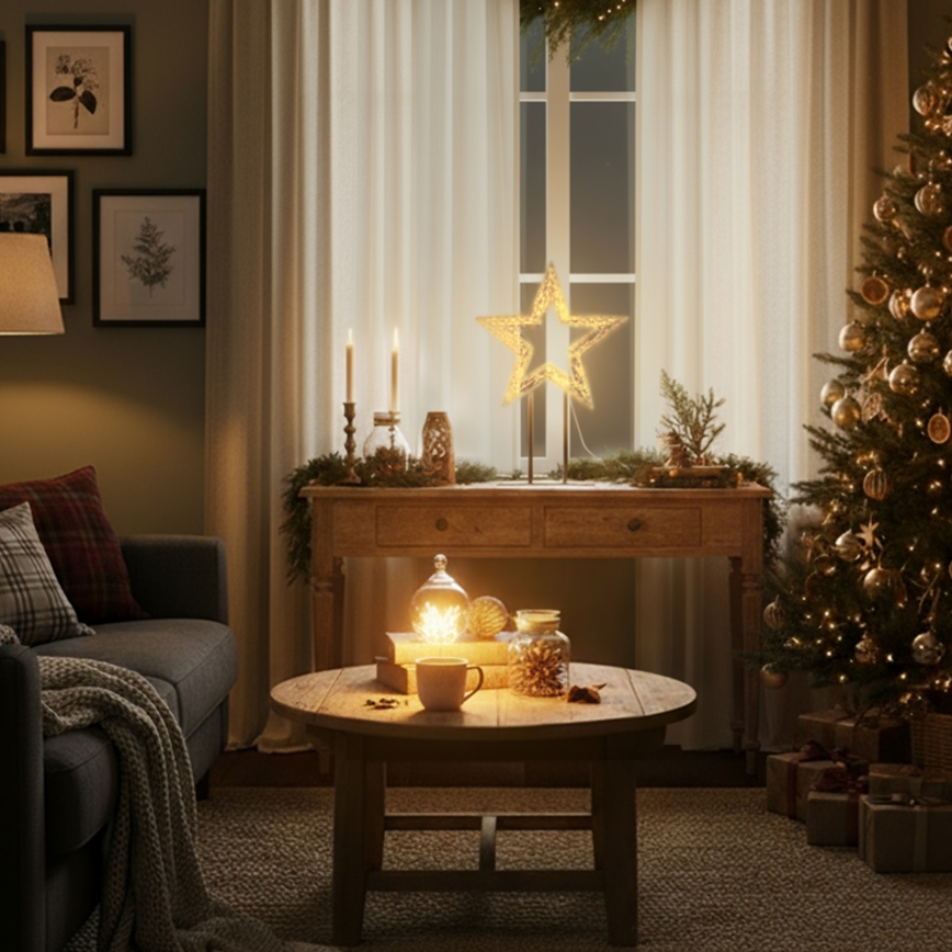 Brilagi - LED udendørs juledekoration LED/3,6W/230V IP44 44x30 cm stjerne