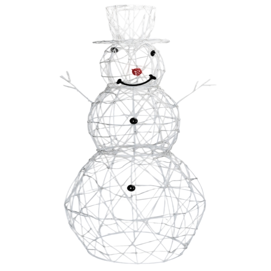 Brilagi - LED udendørs juledekoration LED/3,6W/31/230V 6500K 90 cm IP44 snemand