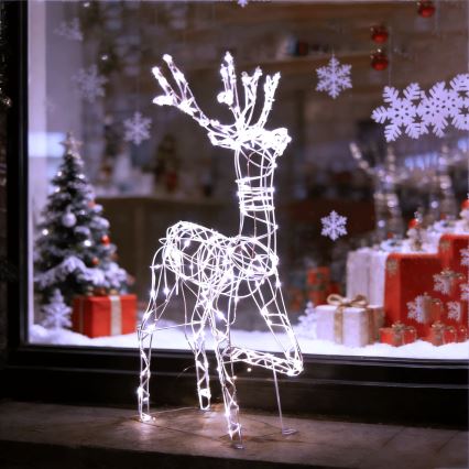 BRILAGI - LED Udendørs juledekoration LED/3,6W/8 funktioner 150 cm IP44 rensdyr kold hvid