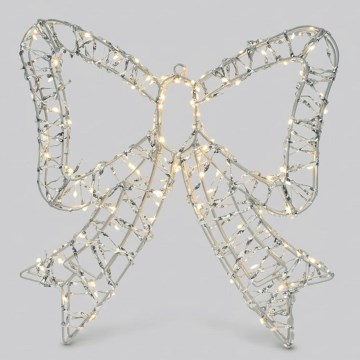 BRILAGI - LED udendørs juledekoration LED/3,6W/8 funktioner 41 cm IP44 varm hvid sløjfe/sølv
