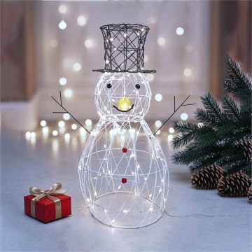 BRILAGI - LED Udendørs juledekoration LED/3,6W/8 funktioner 60 cm IP44 snemand kølig hvid