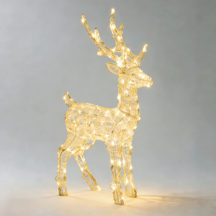 BRILAGI - LED Udendørs juledekoration LED/3,6W/8 funktioner 65 cm IP44 rensdyr varm hvid