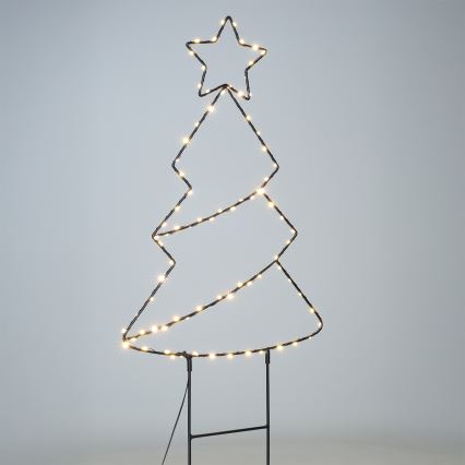 Brilagi - LED udendørs juledekoration LED/3xAA IP44 68x29 cm juletræ