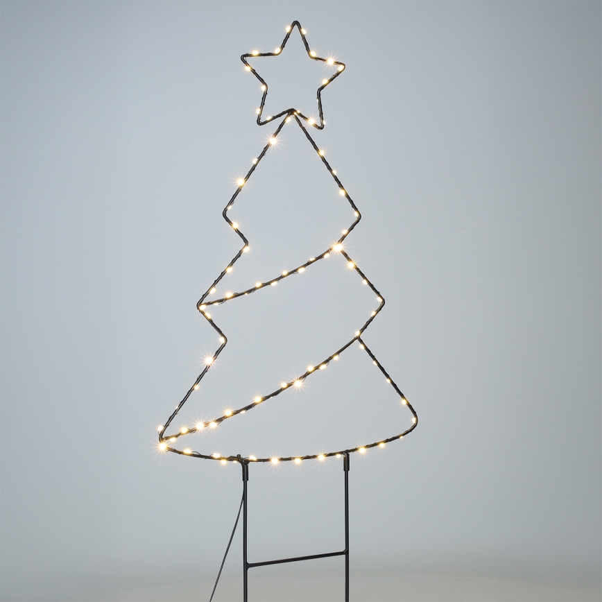 Brilagi - LED udendørs juledekoration LED/3xAA IP44 68x29 cm juletræ