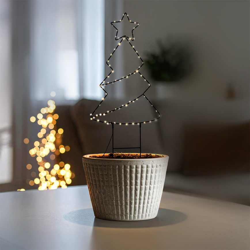 Brilagi - LED udendørs juledekoration LED/3xAA IP44 68x29 cm juletræ