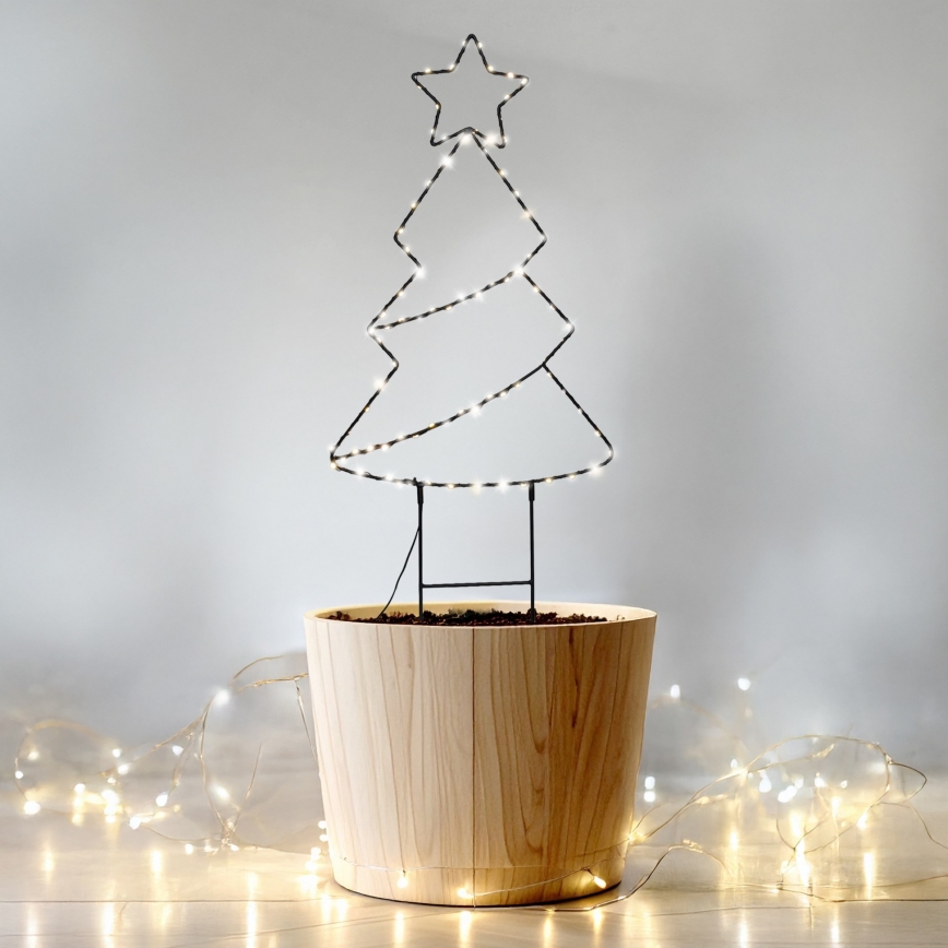 Brilagi - LED udendørs juledekoration LED/3xAA IP44 68x29 cm juletræ