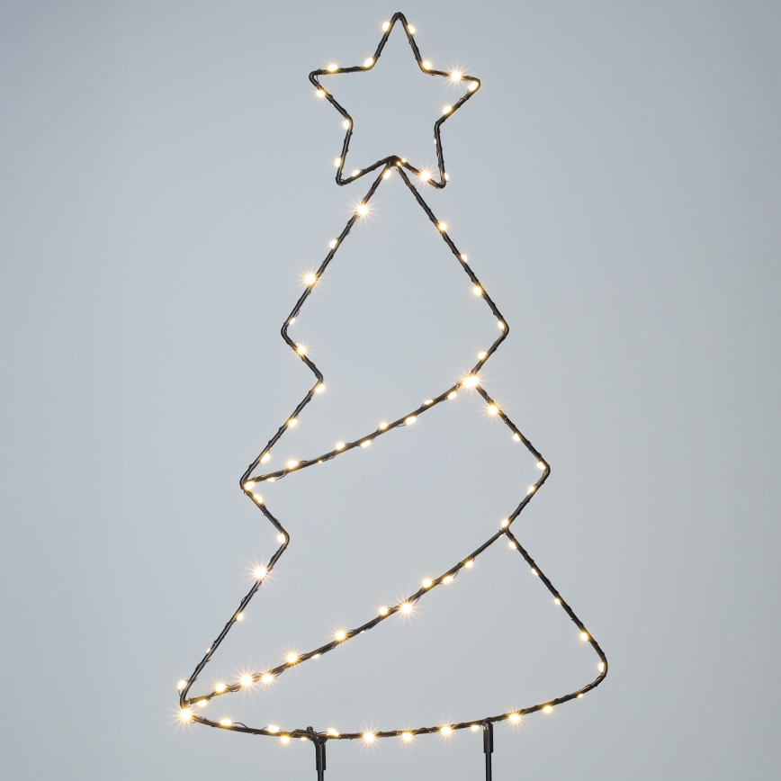 Brilagi - LED udendørs juledekoration LED/3xAA IP44 68x29 cm juletræ