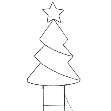 Brilagi - LED udendørs juledekoration LED/3xAA IP44 68x29 cm juletræ