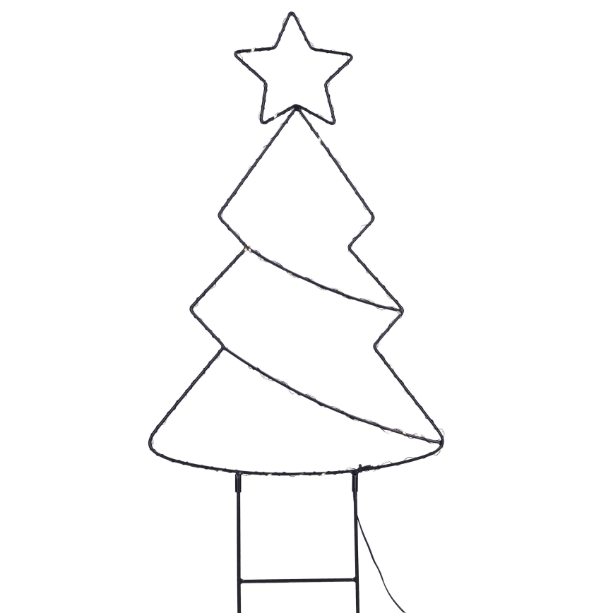 Brilagi - LED udendørs juledekoration LED/3xAA IP44 68x29 cm juletræ