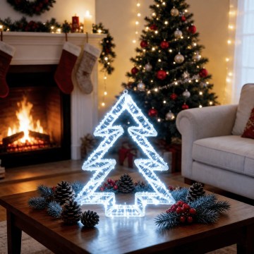 BRILAGI - LED udendørs juledekoration LED/6W/8 funktioner 43 cm IP44 juletræ kold hvid