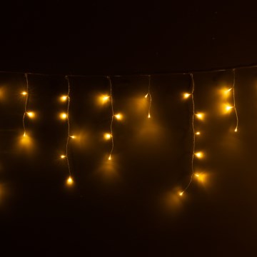Brilagi - LED udendørs julegardin 400xLED/8 funktioner 23m IP44 varmhvid