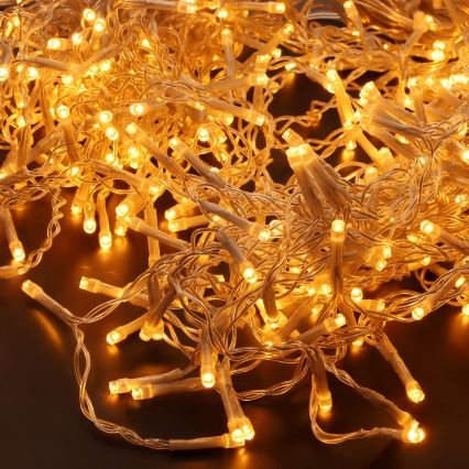 Brilagi - LED udendørs julegardin med 360 LED, 8 funktioner, 14 m, IP44, varm hvid, istapper