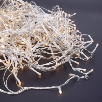 Brilagi - LED udendørs julegardin med 360 LED, 8 funktioner, 14 m, IP44, varm hvid, istapper