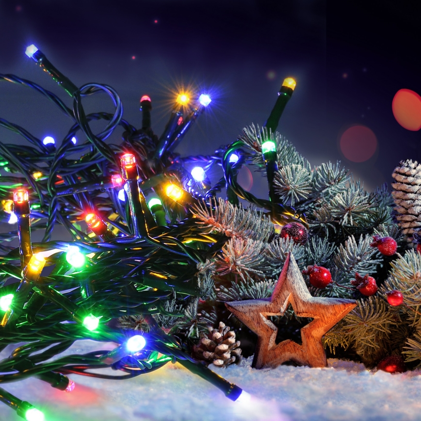 Brilagi - LED Udendørs Julelys 300xLED/8 funktioner 35 m IP44 multicolor