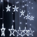 BRILAGI - LED Udendørs julelysgardin 123xLED/3xAA/USB 3m IP44 kold hvid