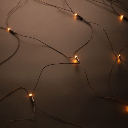 Brilagi - LED udendørs julelysgardin 160xLED 7x2m IP44 varm hvid