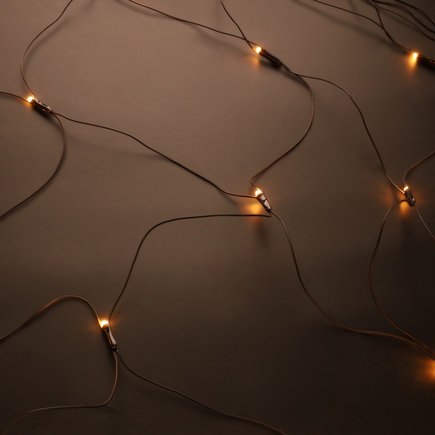 Brilagi - LED udendørs julelysgardin 160xLED 7x2m IP44 varm hvid