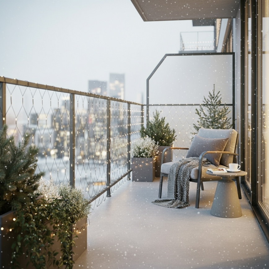 Brilagi - LED udendørs julelysgardin 160xLED 7x2m IP44 varm hvid