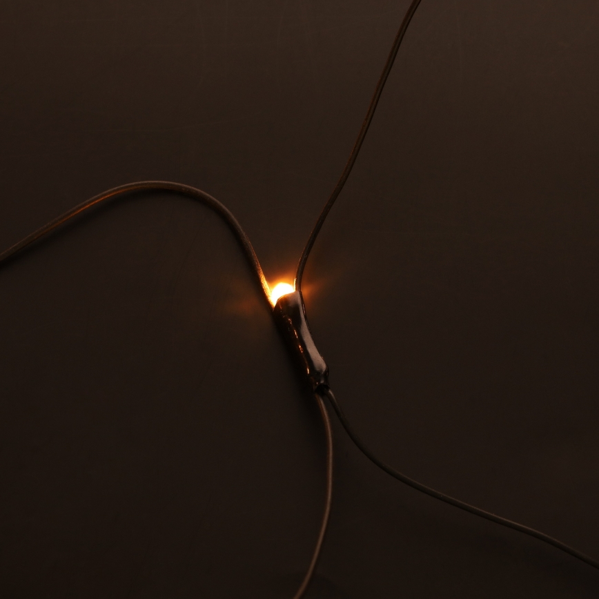 Brilagi - LED udendørs julelysgardin 160xLED 7x2m IP44 varm hvid