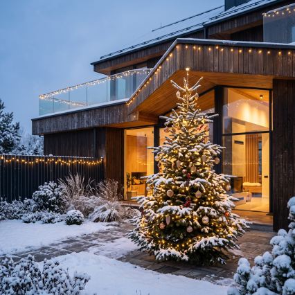 BRILAGI - LED udendørs julelyskæde 1000xLED/8 funktioner 105 m IP44 varmhvid
