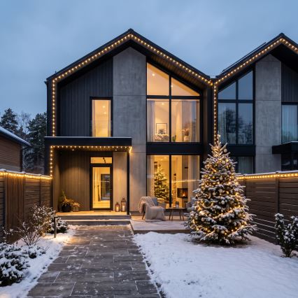 BRILAGI - LED udendørs julelyskæde 1000xLED/8 funktioner 105 m IP44 varmhvid