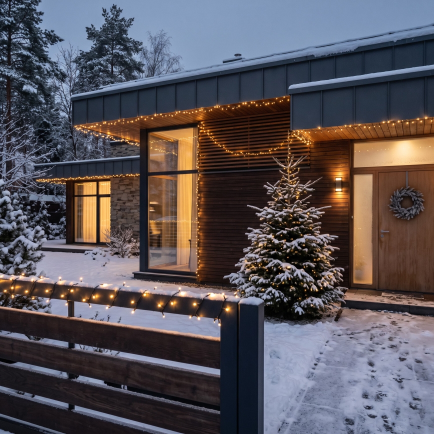 BRILAGI - LED udendørs julelyskæde 1000xLED/8 funktioner 105 m IP44 varmhvid