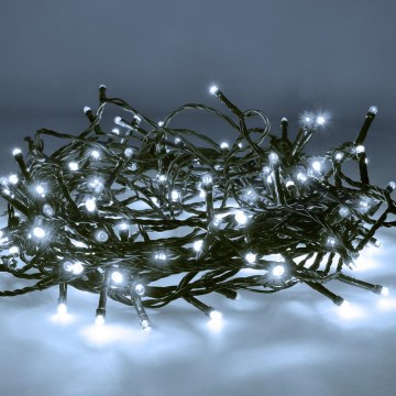 Brilagi - LED udendørs julelyskæde 100xLED/8 funktioner 13 m IP44 kold hvid