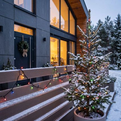 BRILAGI - LED udendørs julelyskæde 100xLED/8 funktioner 13 m IP44 multifarvet
