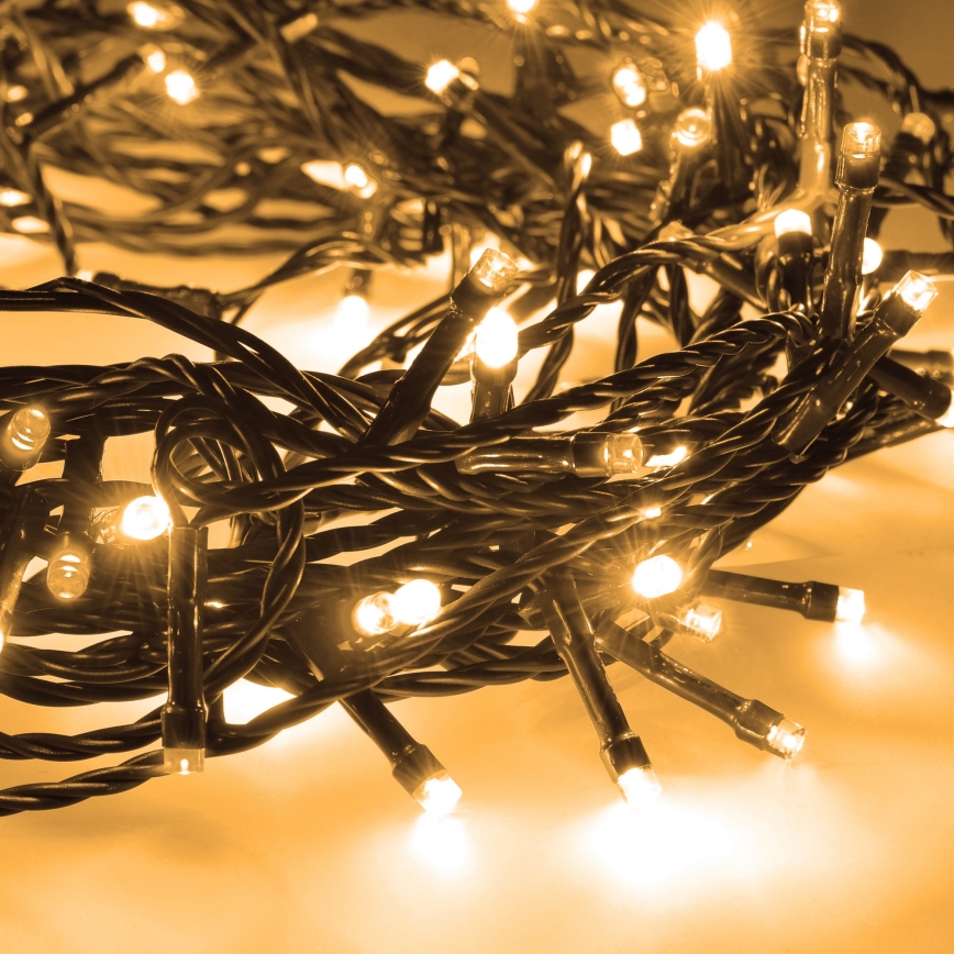 Brilagi - LED udendørs julelyskæde 100xLED/8 funktioner 13 m IP44 varm hvid
