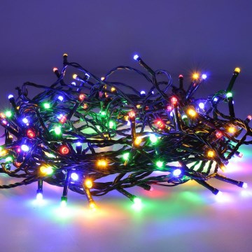 Brilagi - LED udendørs julelyskæde 150xLED/8 funktioner 18 m IP44 multifarvet