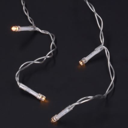 Brilagi - LED udendørs julelyskæde 200xLED/8 funktioner 13m IP44 varm hvid istapper