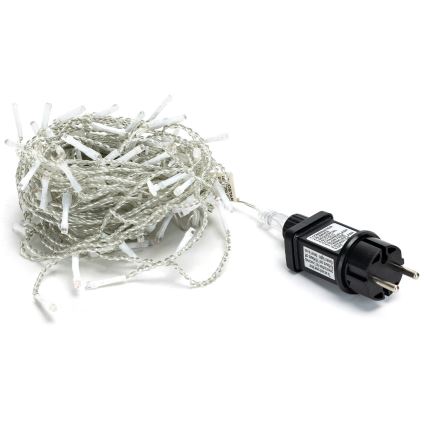 Brilagi - LED udendørs julelyskæde 200xLED/8 funktioner 13x0,6m IP44 kold hvid