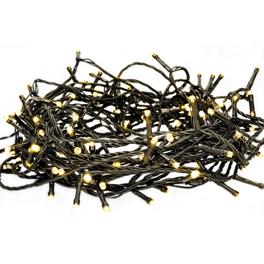 Brilagi - LED udendørs julelyskæde 200xLED/8 funktioner 23 m IP44 varm hvid
