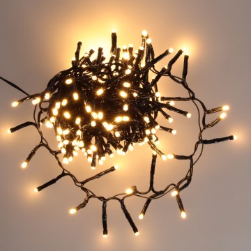 BRILAGI - LED Udendørs julelyskæde 200xLED 9m IP44 varm hvid