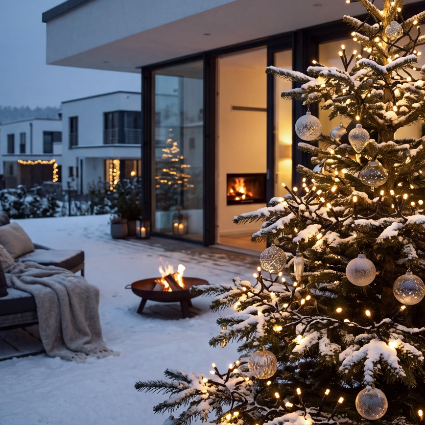 BRILAGI - LED Udendørs julelyskæde 200xLED 9m IP44 varm hvid
