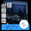 BRILAGI - LED Udendørs julelyskæde 300xLED/3xAA/8 funktioner 18x0,6m IP44 kold hvid