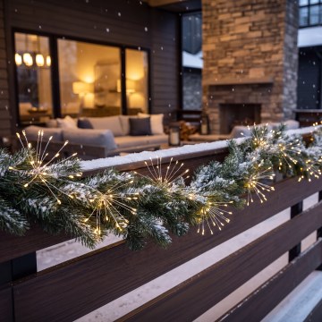 BRILAGI - LED udendørs julelyskæde 300xLED 7m IP44 varm hvid, fyrværkeri-effekt