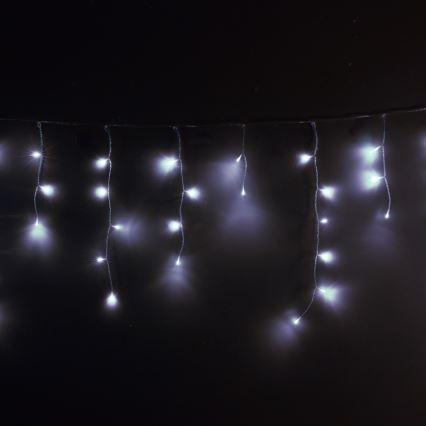 Brilagi - LED udendørs julelyskæde 400 LED/8 funktioner 23 m IP44 kold hvid