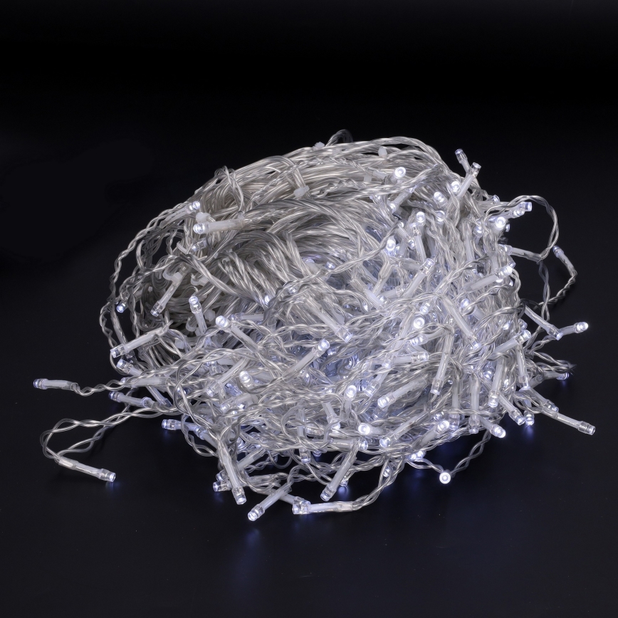 Brilagi - LED udendørs julelyskæde 400 LED/8 funktioner 23 m IP44 kold hvid