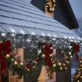 Brilagi - LED Udendørs julelyskæde 400xLED/8 funktioner 23m IP44 kold hvid