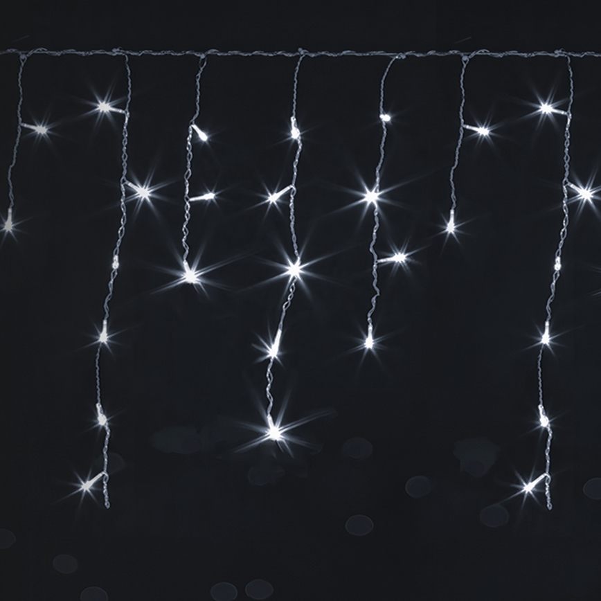 Brilagi - LED udendørs julelyskæde 400xLED/8 funktioner 23x0,6m IP44 kold hvid