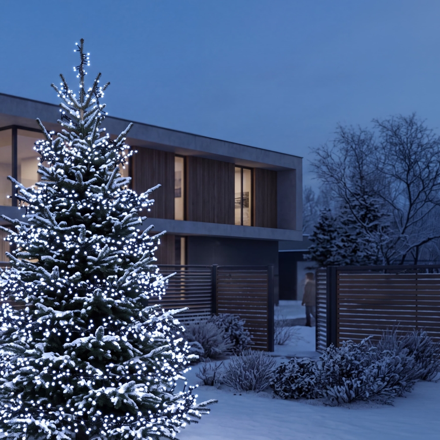 BRILAGI - LED Udendørs julelyskæde 800 LED 21 m IP44 kold hvid