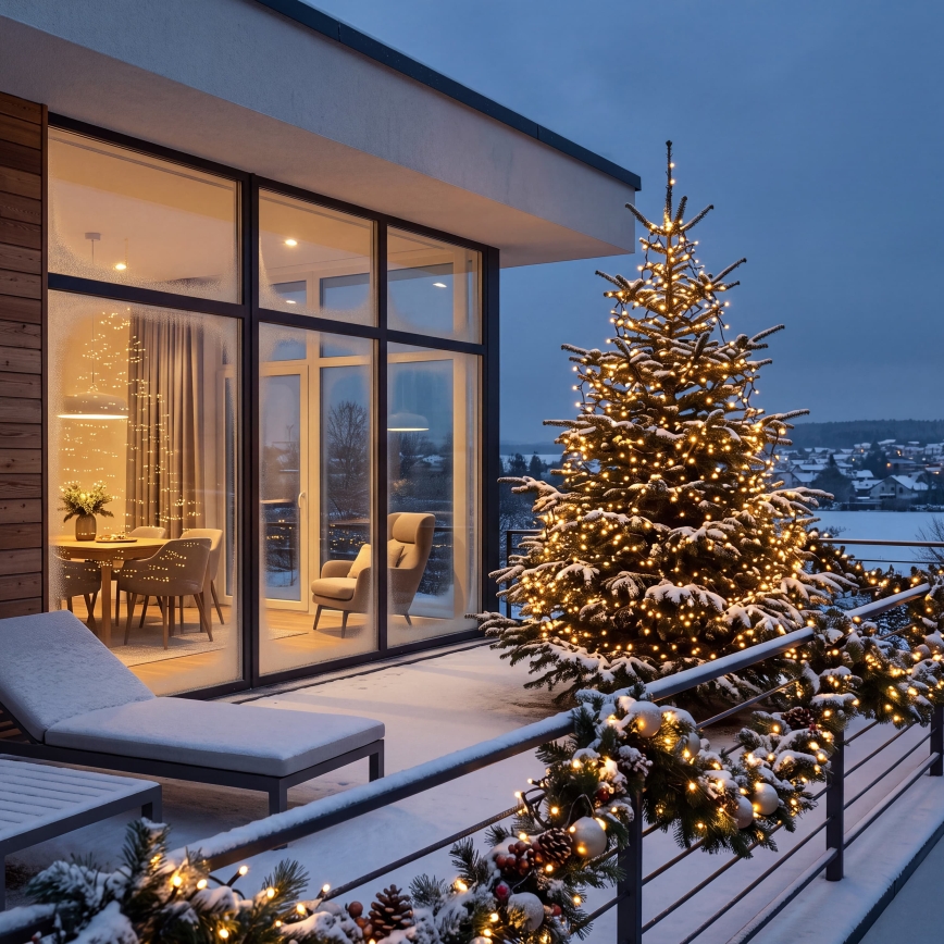 BRILAGI - LED Udendørs julelyskæde 800xLED 21m IP44 varm hvid